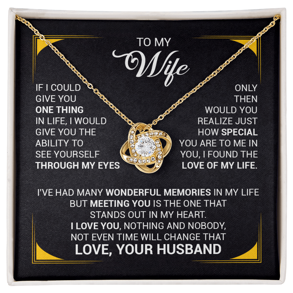 Love Knot Necklace for Wife – Romantic Anniversary, Valentine's Day & Birthday Gift from Husband - Whimsical Shoppe