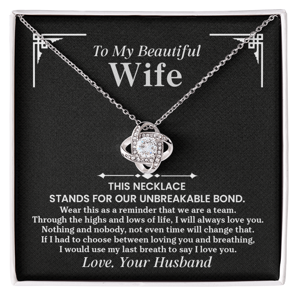 Love Knot Necklace for Wife – Romantic Anniversary, Valentine's Day & Birthday Gift from Husband - Whimsical Shoppe