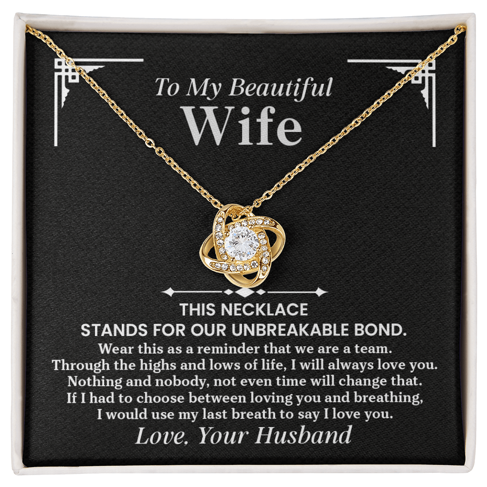 Love Knot Necklace for Wife – Romantic Anniversary, Valentine's Day & Birthday Gift from Husband - Whimsical Shoppe