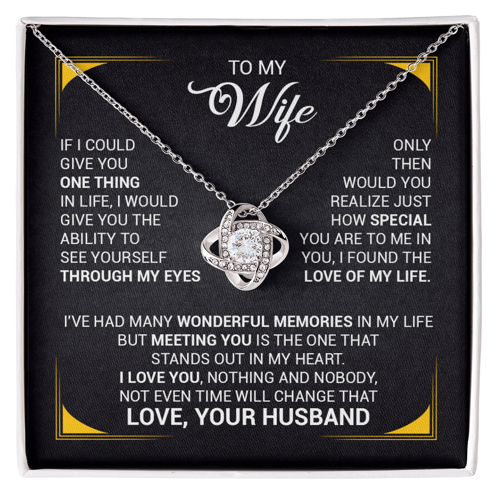 Love Knot Necklace for Wife – Romantic Anniversary, Valentine's Day & Birthday Gift from Husband - Whimsical Shoppe