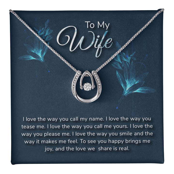 Lucky In Love Necklace - For Wife - Whimsical Shoppe