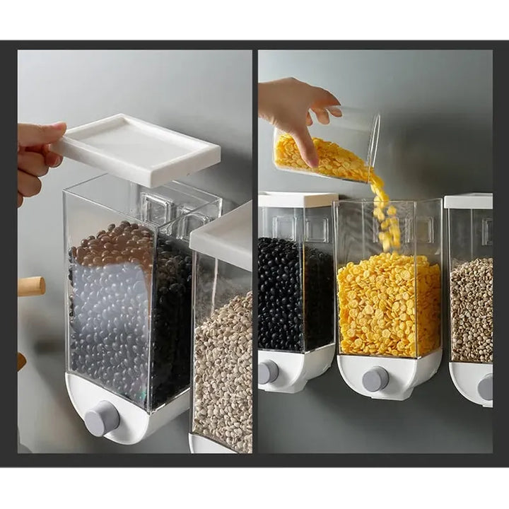 Wall-Mounted Kitchen Multi-Grain Sealed Jars