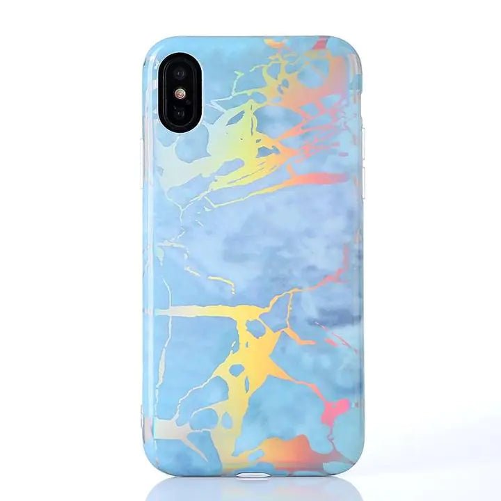 Marble Phone Case – Stylish Protective Cover for iPhone 6–15 with Anti - Fall Design - Whimsical Shoppe