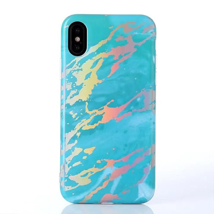 Marble Phone Case – Stylish Protective Cover for iPhone 6–15 with Anti - Fall Design - Whimsical Shoppe