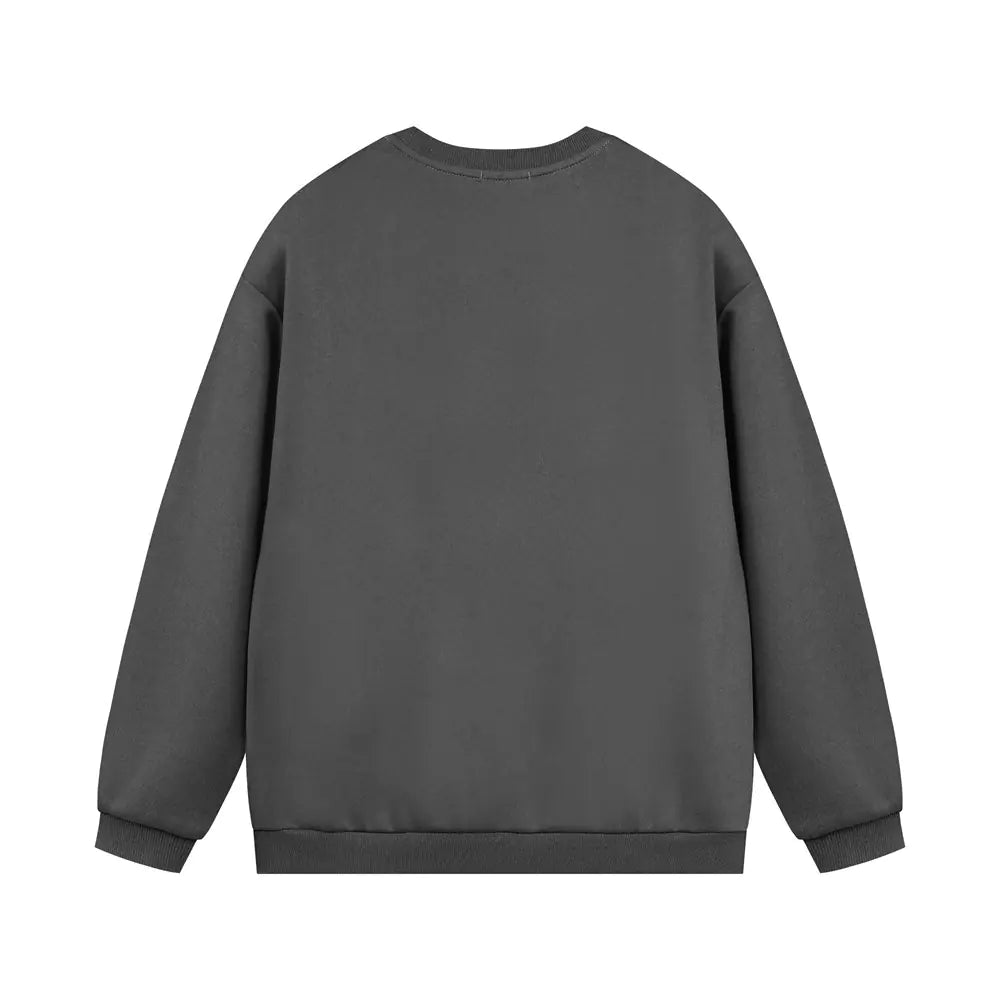 Men's Fashion Solid Color Loose Sweater - Cotton/Poly Blend - Whimsical Shoppe