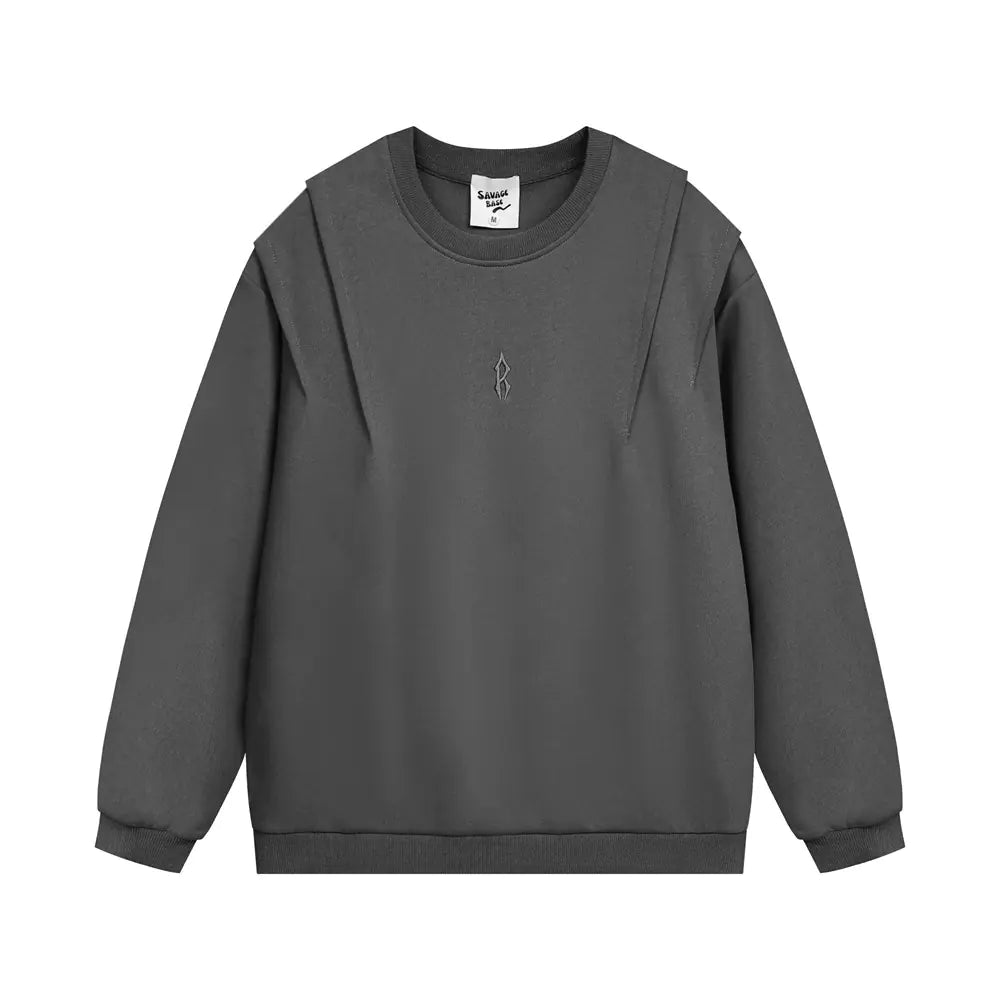 Men's Fashion Solid Color Loose Sweater - Cotton/Poly Blend - Whimsical Shoppe