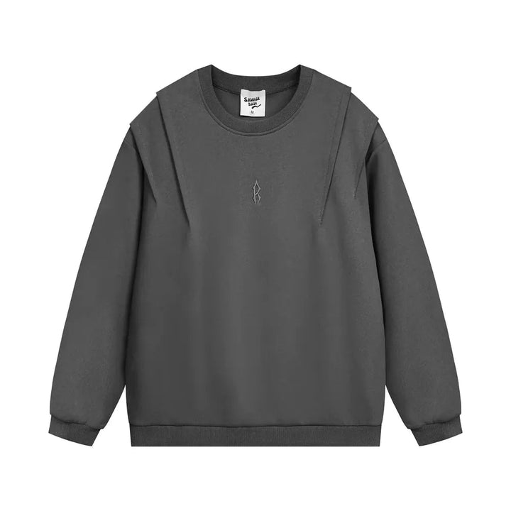 Men's Fashion Solid Color Loose Sweater - Cotton/Poly Blend - Whimsical Shoppe