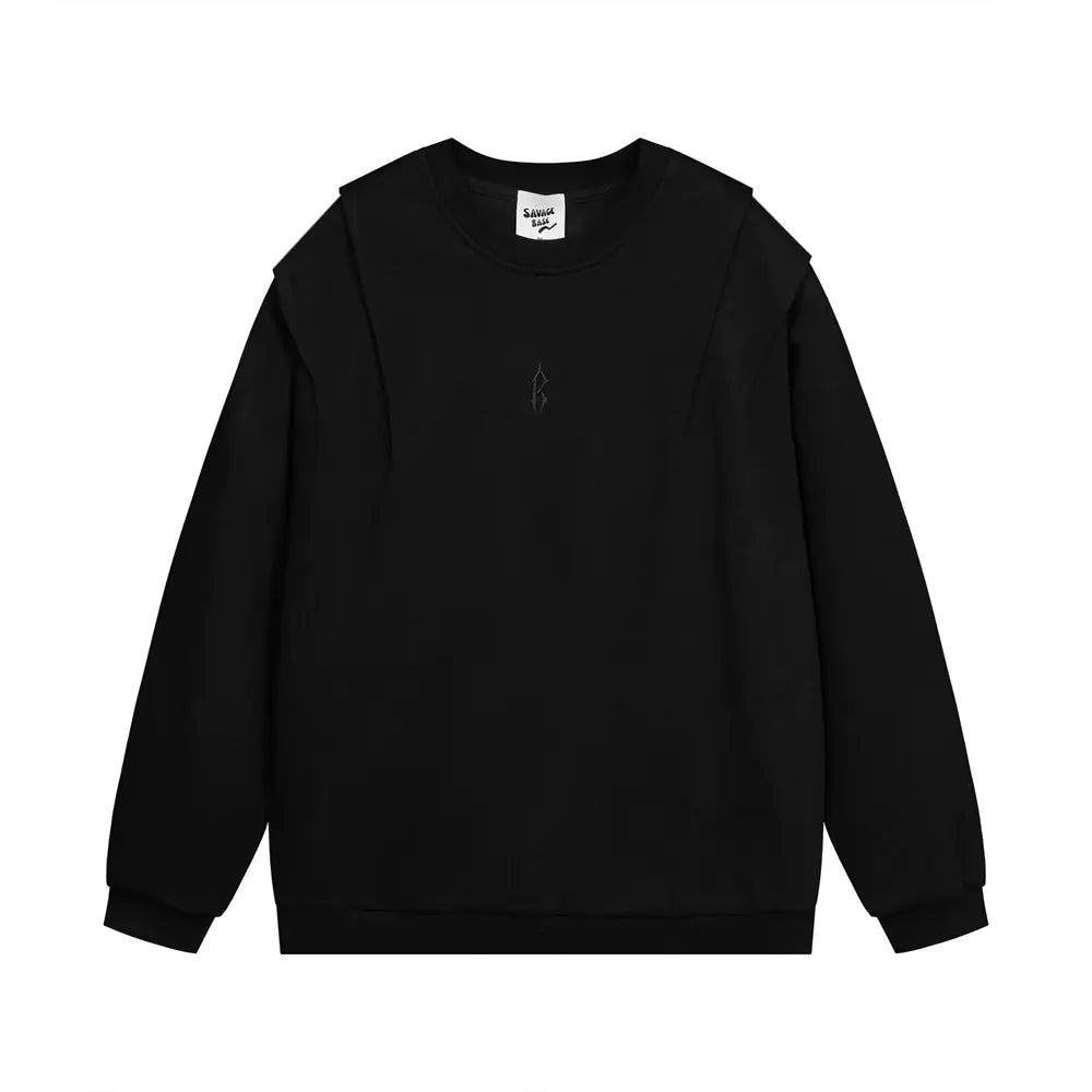 Men's Fashion Solid Color Loose Sweater - Cotton/Poly Blend - Whimsical Shoppe