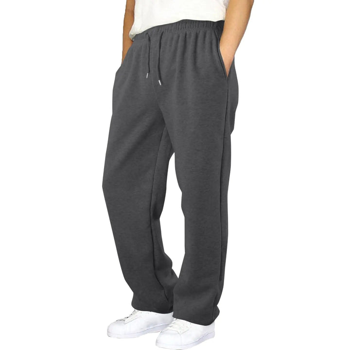 Men's Fleece Lined Cargo Baggy Pants - 5 Pockets, Drawstring - Whimsical Shoppe