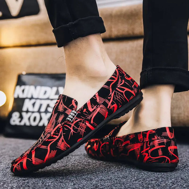 Men's Korean Style Doudou Low Upper Shoes - Flat Heel & Rubber Sole - Whimsical Shoppe