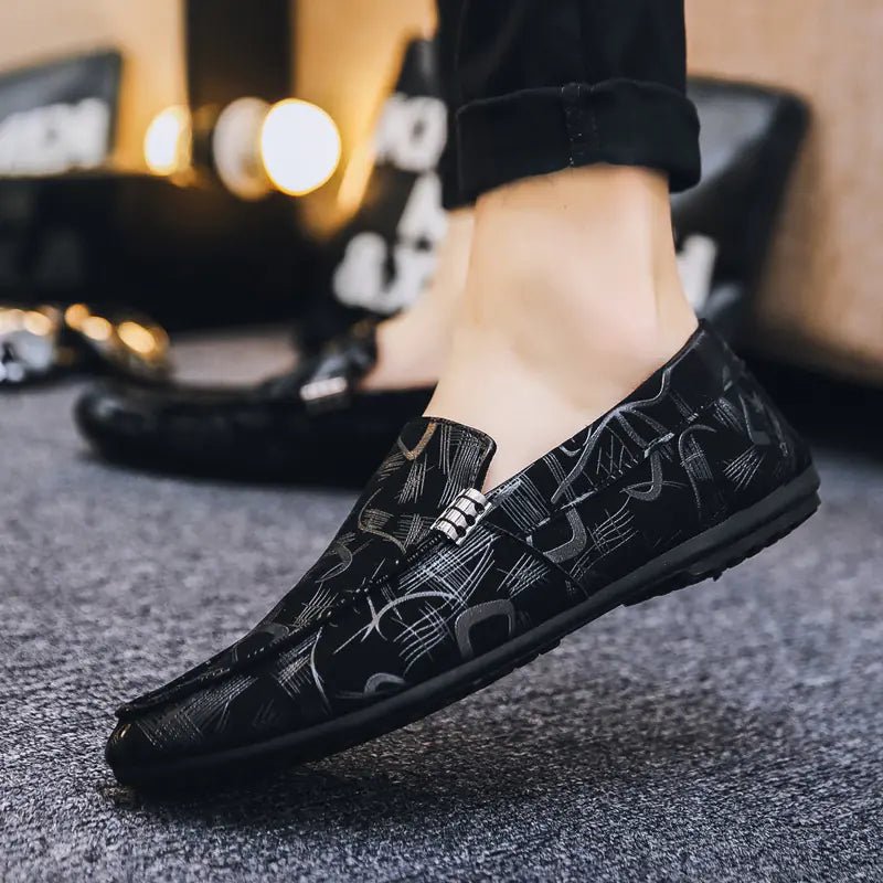 Men's Korean Style Doudou Low Upper Shoes - Flat Heel & Rubber Sole - Whimsical Shoppe