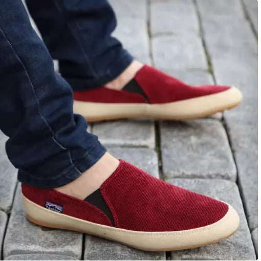 Men's Korean Style Doudou Low Upper Shoes - Flat Heel & Rubber Sole - Whimsical Shoppe