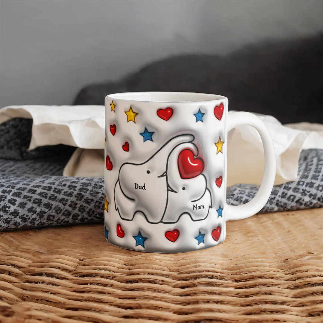 Mom & Dad Heart Mug - Whimsical Shoppe