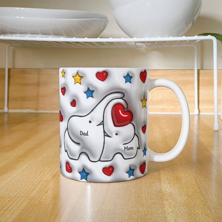 Mom & Dad Heart Mug - Whimsical Shoppe