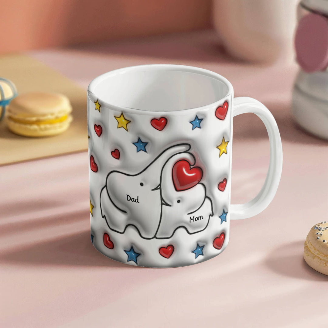 Mom & Dad Heart Mug - Whimsical Shoppe