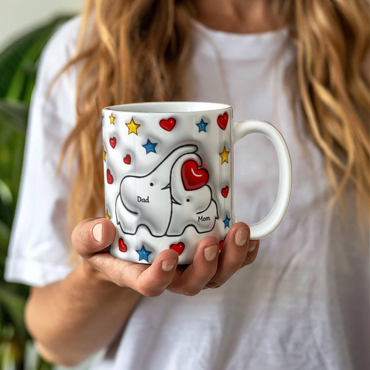 Mom & Dad Heart Mug - Whimsical Shoppe