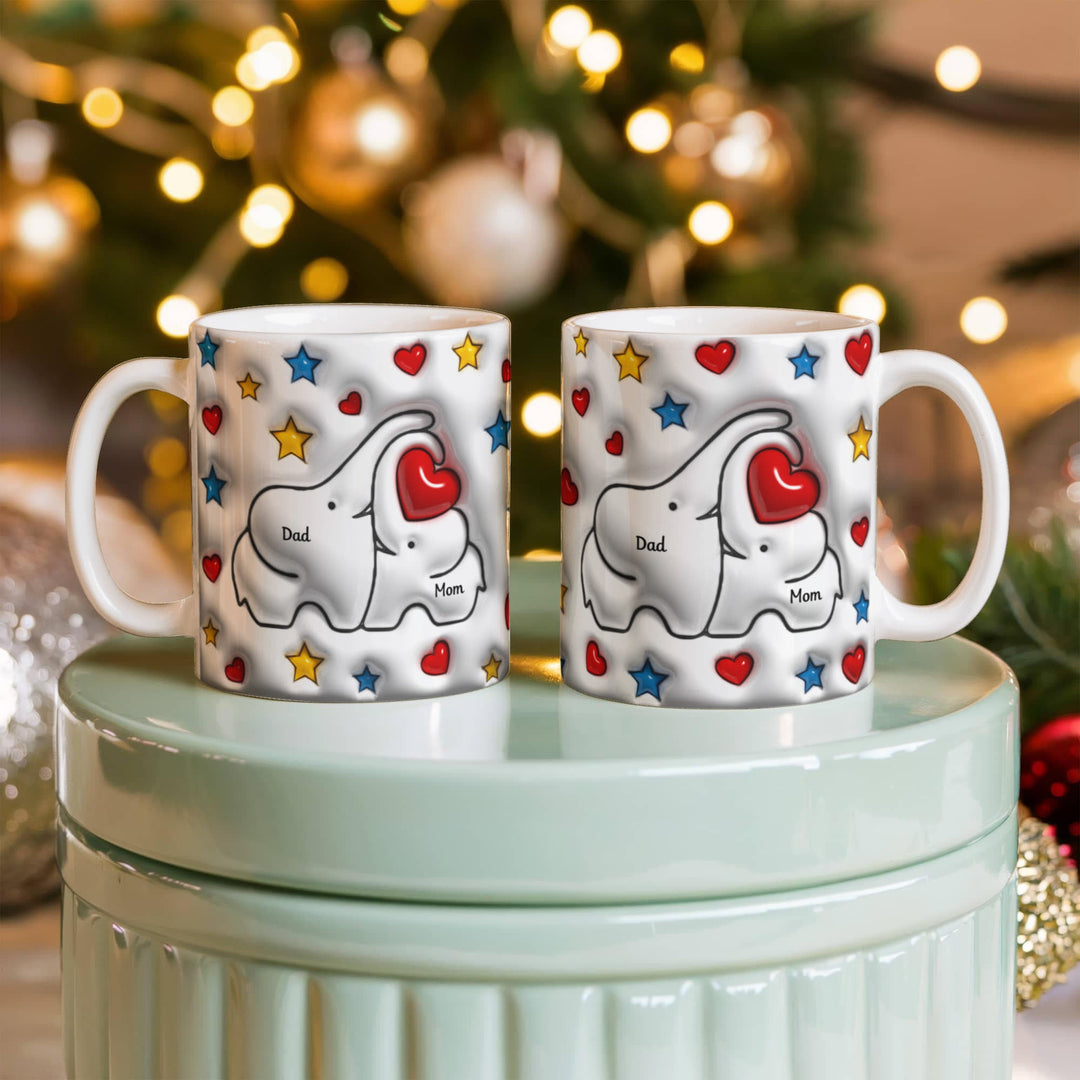 Mom & Dad Heart Mug - Whimsical Shoppe