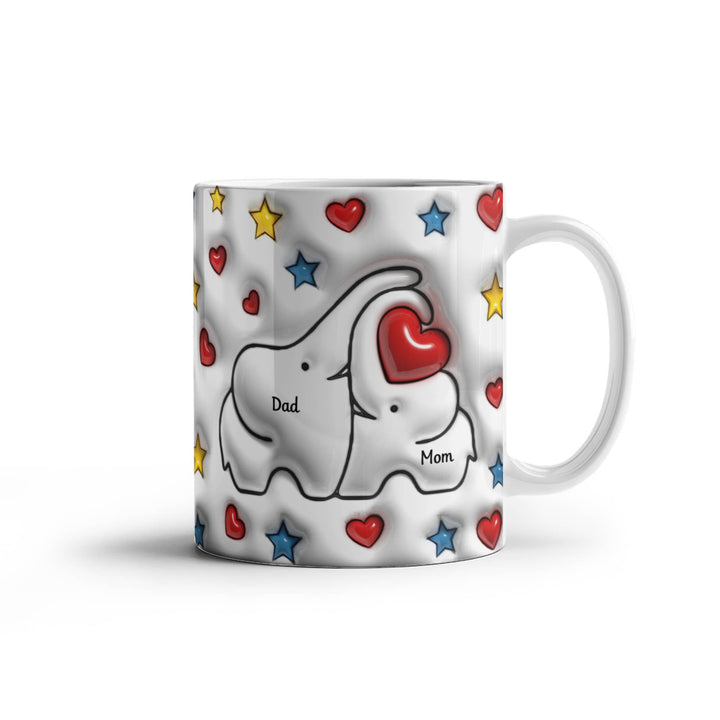 Mom & Dad Heart Mug - Whimsical Shoppe