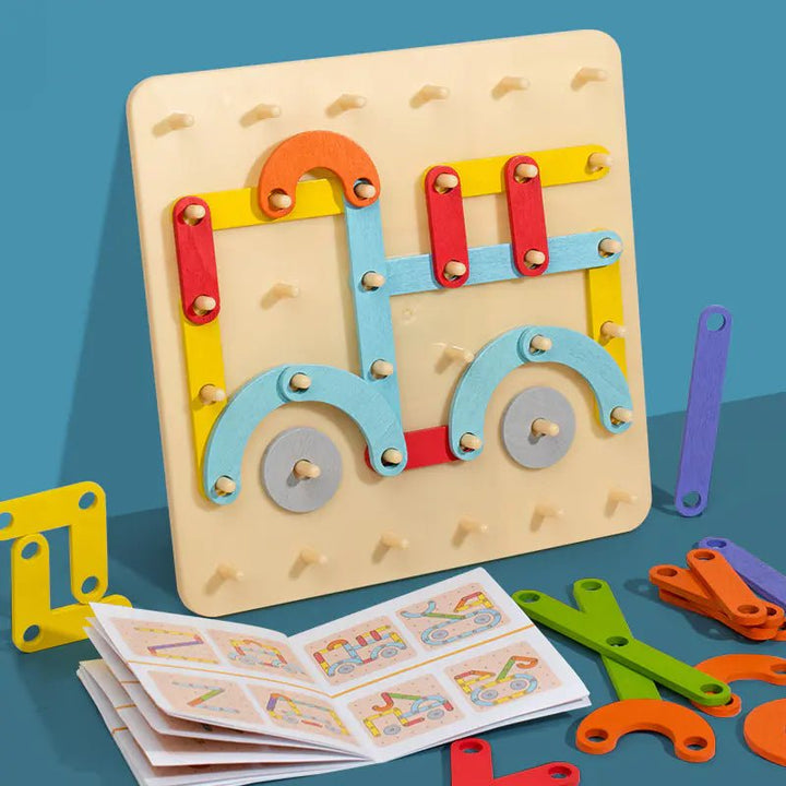 Montessori Letter & Number Building Blocks - Alphanumeric Puzzle - Whimsical Shoppe
