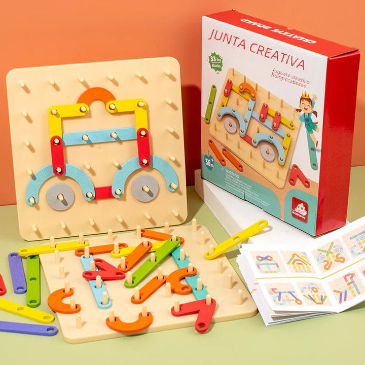 Montessori Letter & Number Building Blocks - Alphanumeric Puzzle - Whimsical Shoppe