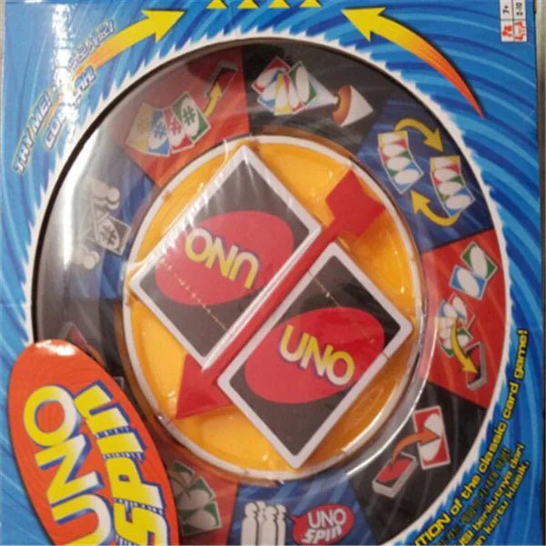 Party Game Spinner Turntable – Tabletop Game Wheel w/ 112 Cards, 2–10 Players (Blue/Red), Family & Party Fun - Whimsical Shoppe