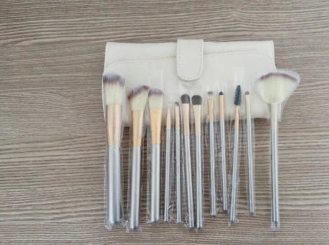Persian Makeup Brush Set – 12/18/24 Pieces with Champagne Handles & Synthetic Fiber Bristles - Whimsical Shoppe