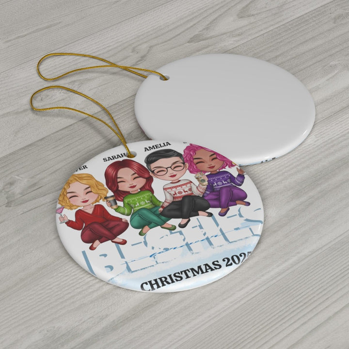 Personalized Custom Family/Friends Ceramic Christmas Ornament - Whimsical Shoppe