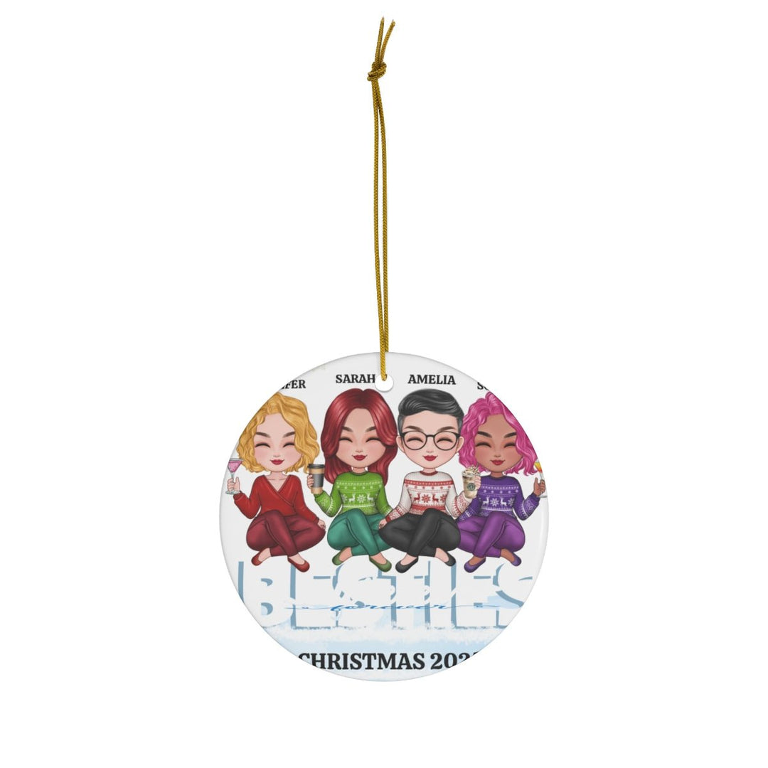 Personalized Custom Family/Friends Ceramic Christmas Ornament - Whimsical Shoppe