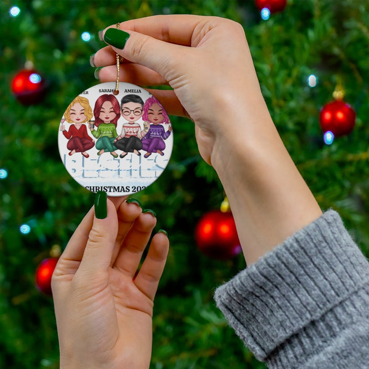 Personalized Custom Family/Friends Ceramic Christmas Ornament - Whimsical Shoppe