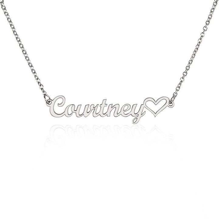 Personalized Heart Name Necklace - Whimsical Shoppe