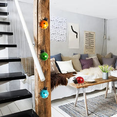 Metal Ladybug Wall Art – Indoor & Outdoor Garden Decor in Red, Green, Yellow, and Blue