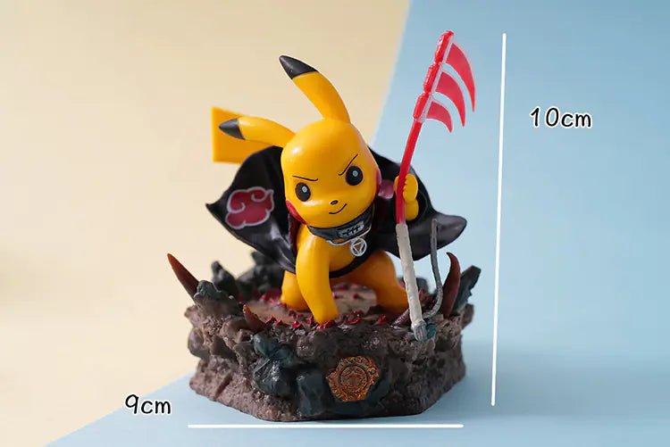 Pikachu Cosplay Figure – Naruto Hidan Model Toy (8–10 cm PVC Collectible) - Whimsical Shoppe