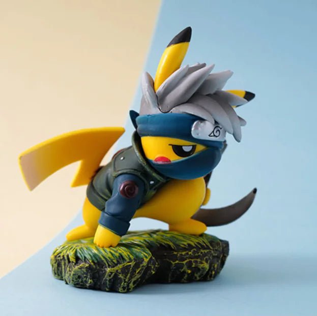 Pikachu Cosplay Figure – Naruto Hidan Model Toy (8–10 cm PVC Collectible) - Whimsical Shoppe