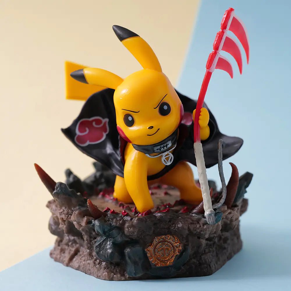 Pikachu Cosplay Figure – Naruto Hidan Model Toy (8–10 cm PVC Collectible) - Whimsical Shoppe