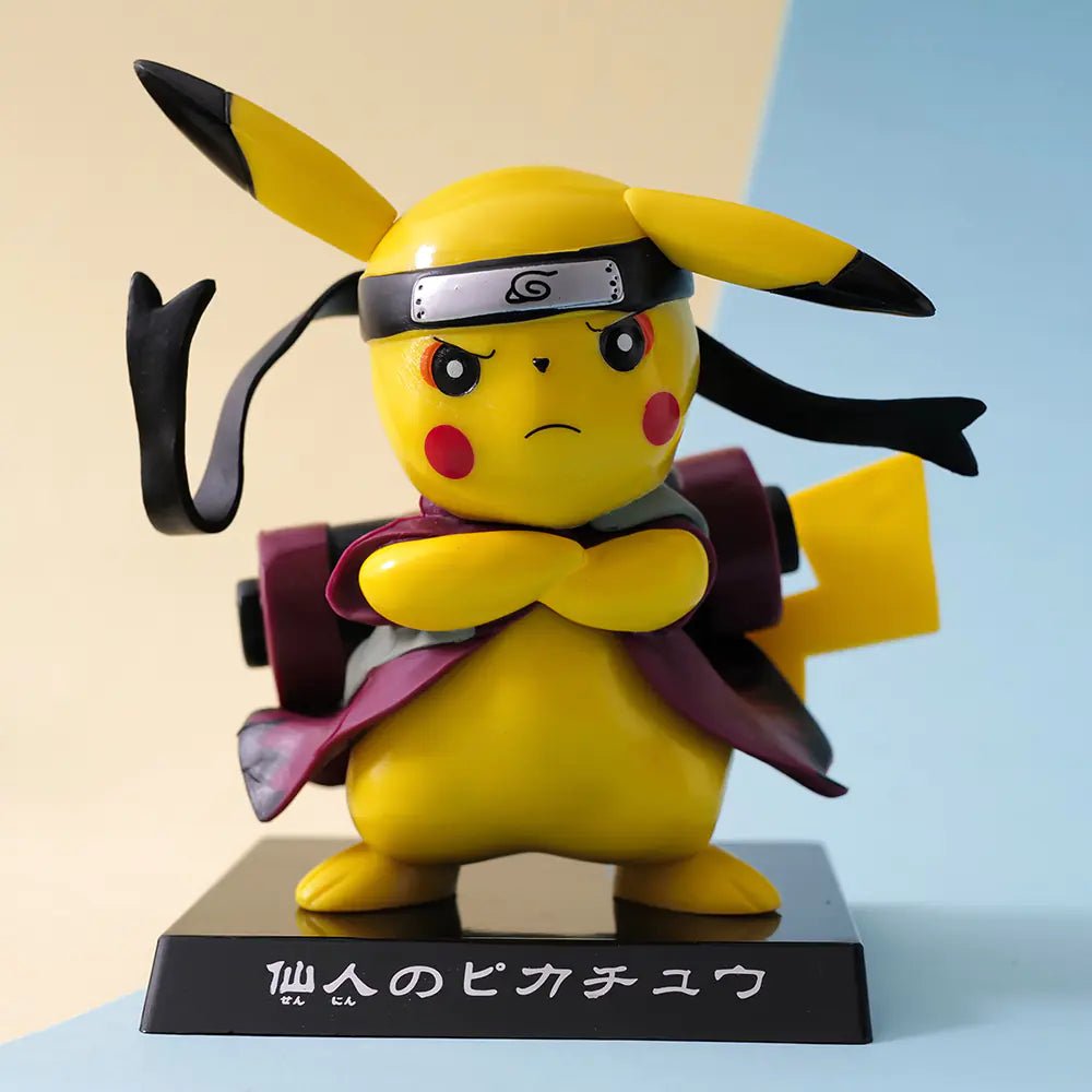 Pikachu Cosplay Figure – Naruto Hidan Model Toy (8–10 cm PVC Collectible) - Whimsical Shoppe