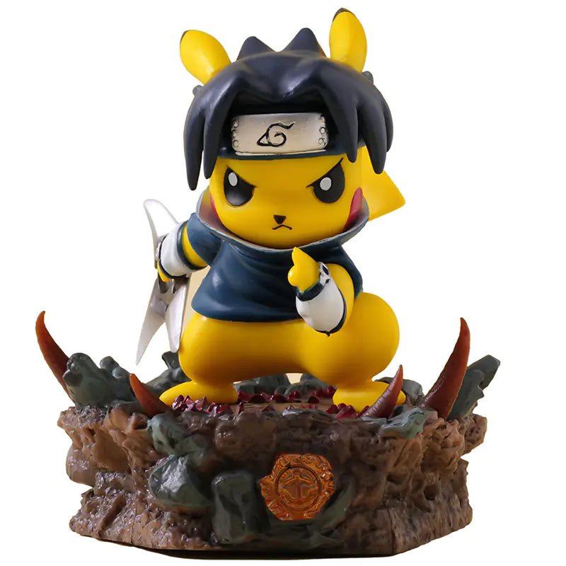 Pikachu Cosplay Figure – Naruto Hidan Model Toy (8–10 cm PVC Collectible) - Whimsical Shoppe