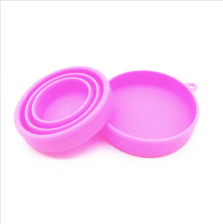 Portable Collapsible Travel Cup – Foldable Silicone Mug, Lightweight & Durable (Green/Blue/Pink) - Whimsical Shoppe