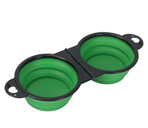 Portable Pet Bowl – Foldable Silicone Travel Bowl for Dogs & Cats (Pink/Orange/Blue/Red/Green/Yellow) - Whimsical Shoppe