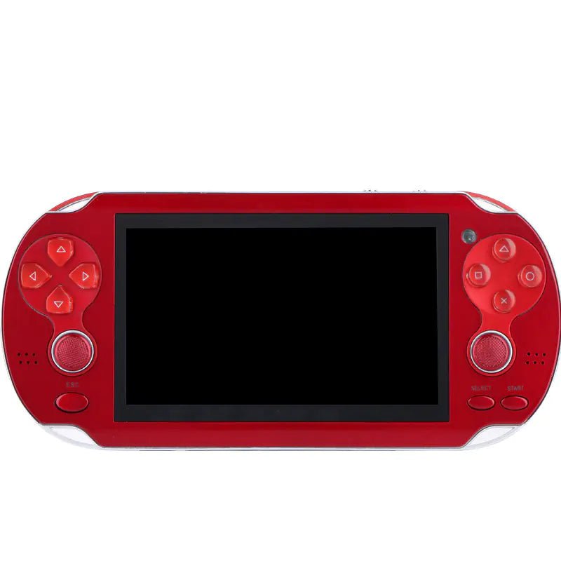Portable PSP Game Console with Dual Joysticks – 4.3" HD Screen, 8GB, Camera, NES/32 - Bit Retro Gaming (Red) - Whimsical Shoppe