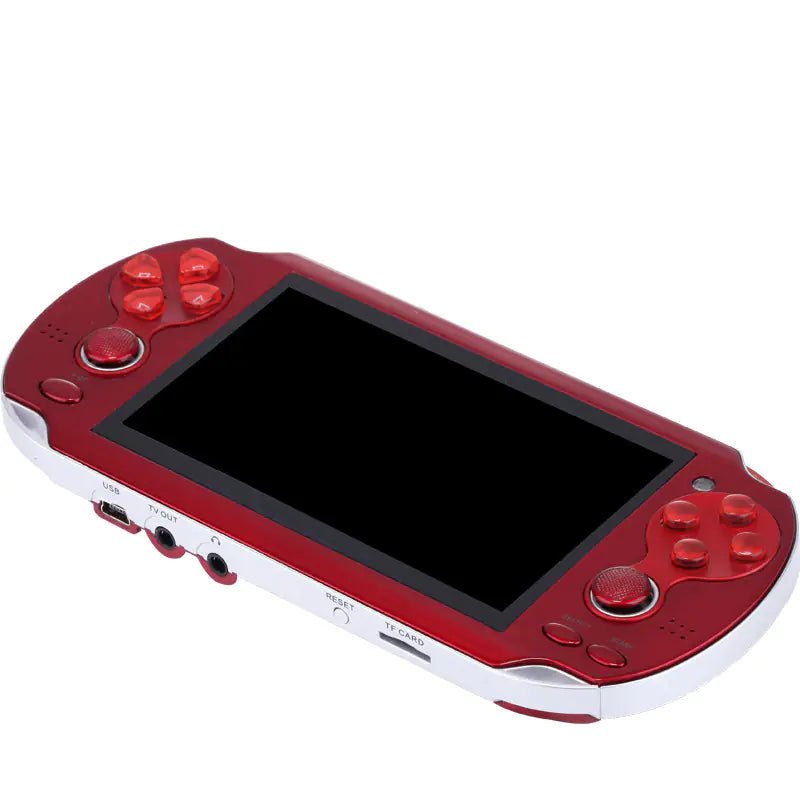 Portable PSP Game Console with Dual Joysticks – 4.3" HD Screen, 8GB, Camera, NES/32 - Bit Retro Gaming (Red) - Whimsical Shoppe