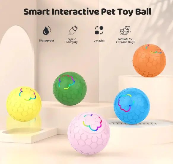 RC Gravity Jumping Ball - Intelligent Toy for Kids & Pets (5" LED) - Whimsical Shoppe