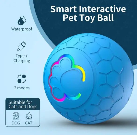 RC Gravity Jumping Ball - Intelligent Toy for Kids & Pets (5" LED) - Whimsical Shoppe