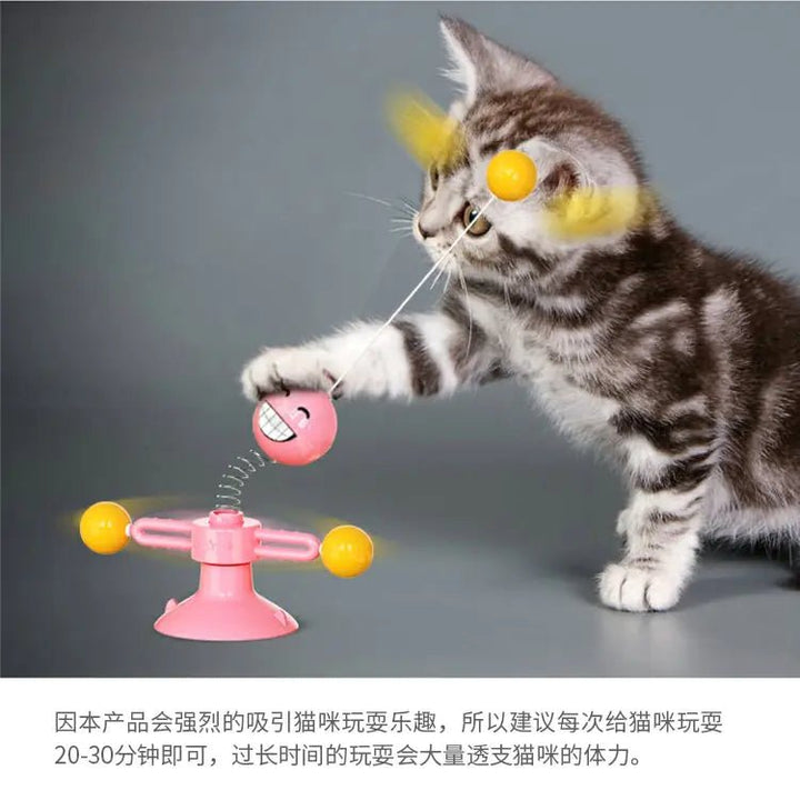 Rotating Cat Windmill Toy - Whimsical Shoppe