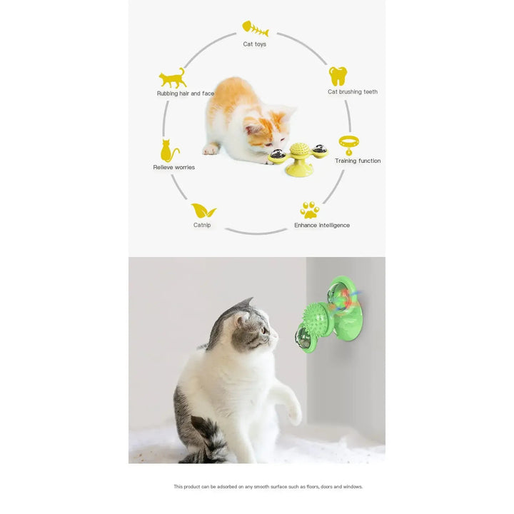 Rotating Cat Windmill Toy - Whimsical Shoppe