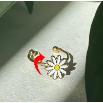 Fidget Spinner Rotatable Ring For Women