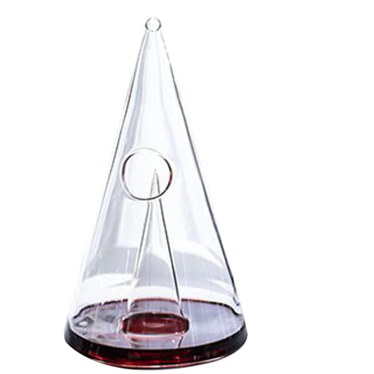 Modern Conical Glass Wine Decanter - Elegant Aerator