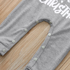 Infant Christmas Bodysuit with Reindeer Print