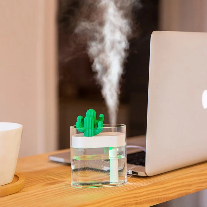 Ultrasonic Air Humidifier Clear Cactus (160 mL)