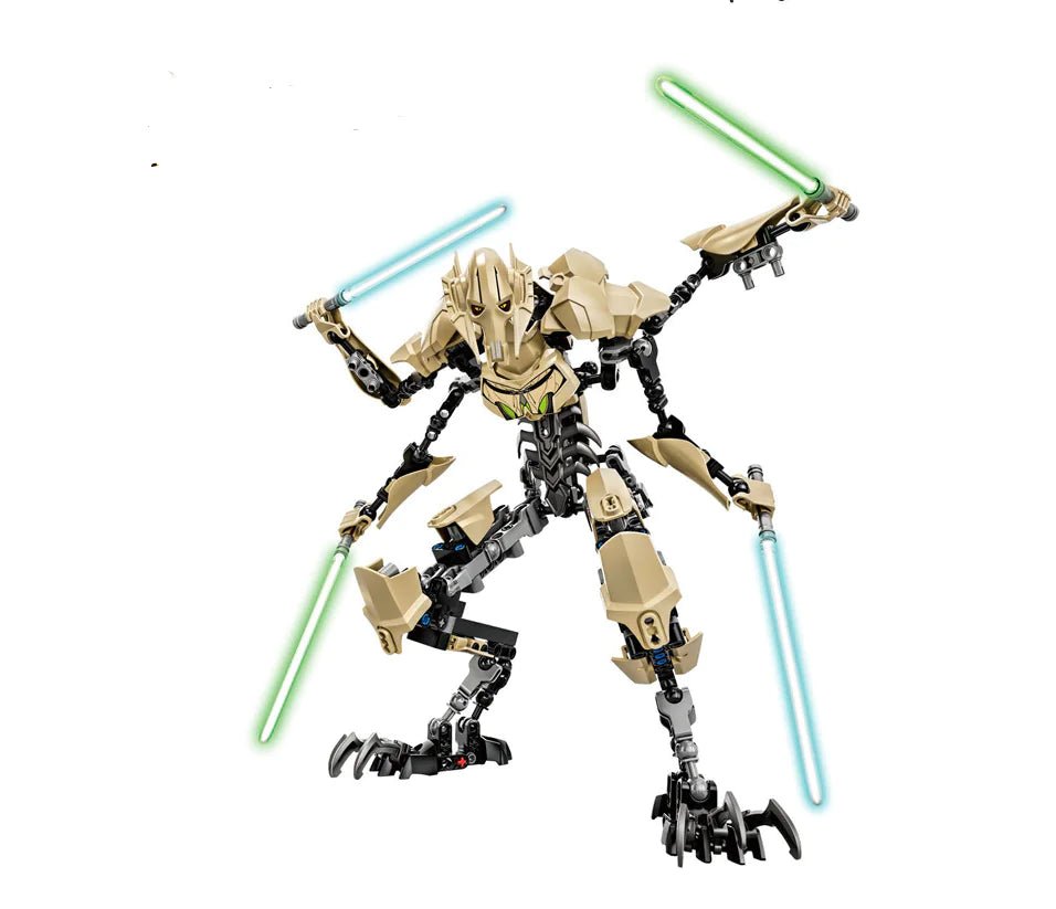 Star Wars General Grievous Building Blocks Set - 26cm ABS Model - Whimsical Shoppe