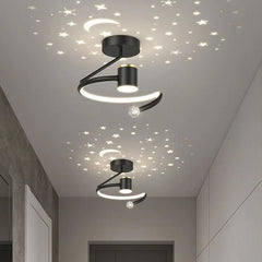 Modern Nordic Starry Sky Corridor Ceiling Light – LED Hallway Lamp with Aluminum & Iron Design